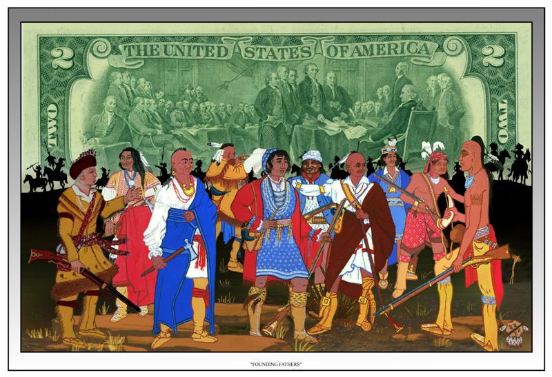 When delegates of the newly independent American Colonies met in Philadelphia in 1787 to write a constitution, they took inspiration from many sources, including the Native Americans.  Much of the Constitution came to reflect the Native Americans ideas, but did not include them until the 20th Century, resulting in the loss of lives and the removal of many tribes from their homeland.